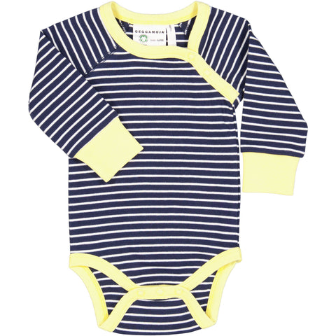 Navy Striped Onesie