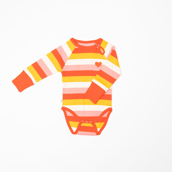 Strawberry Ice Stripes Onesie