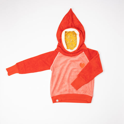 Spicy Orange Terry Habian Hoodie