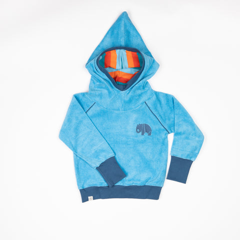 Ocean Blue Terry Habian Hoodie