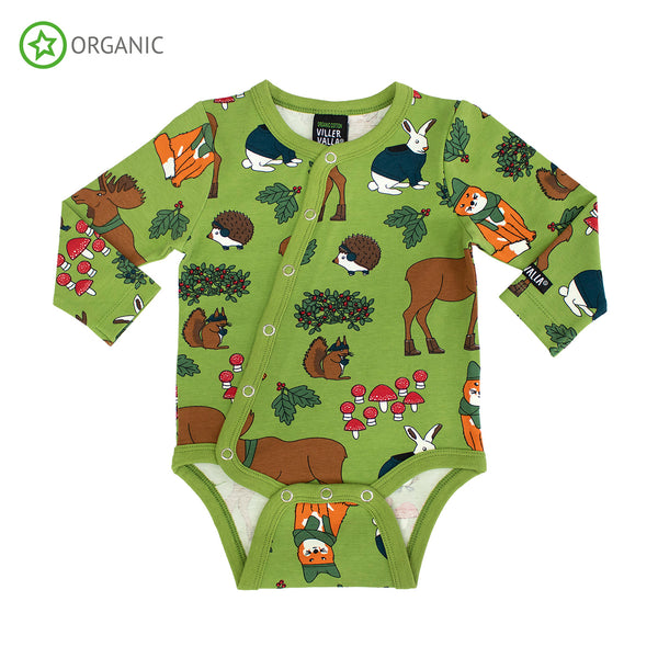 Green Nordic Animals Onesie