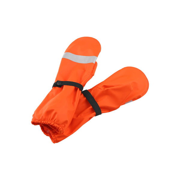 Kura Orange Rain Mittens