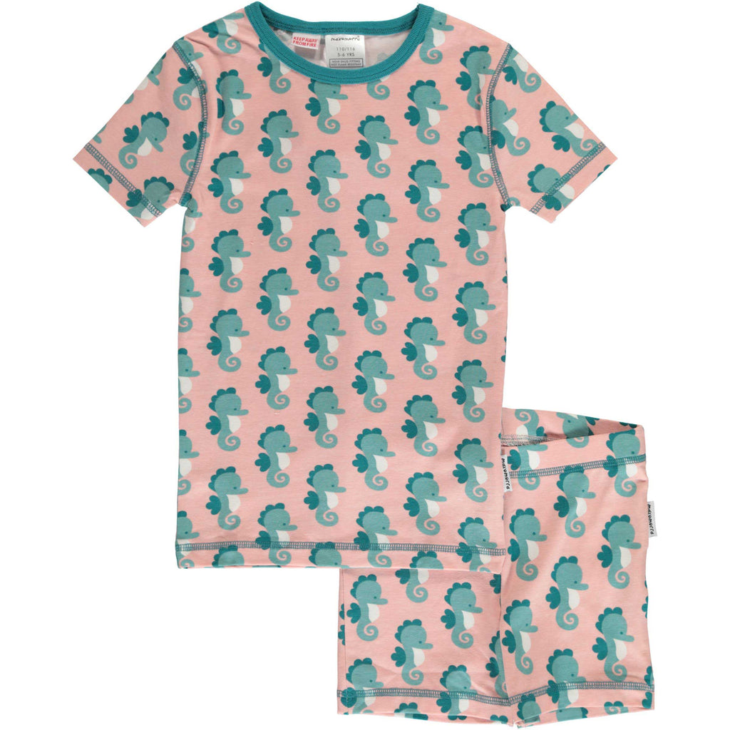 Seahorse Short Sleeve Pajamas