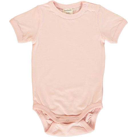 Pale Blush Short Sleeve Onesie