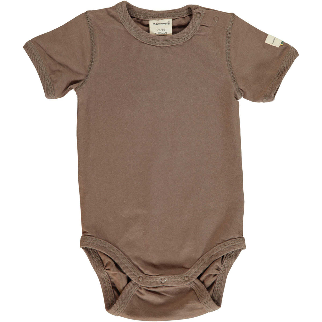 Chocolate Brown Short Sleeve Onesie