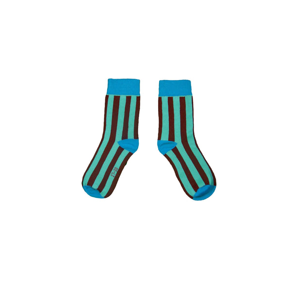 Turquoise and Wine Socks