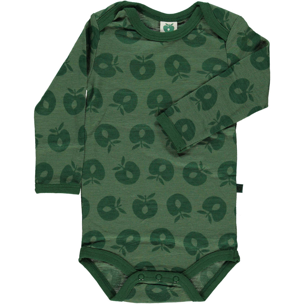 Merino Wool Apple Onesie