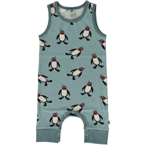 Light Blue Penguin Romper