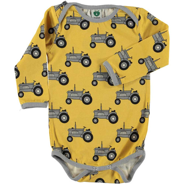 Yellow Tractor Onesie