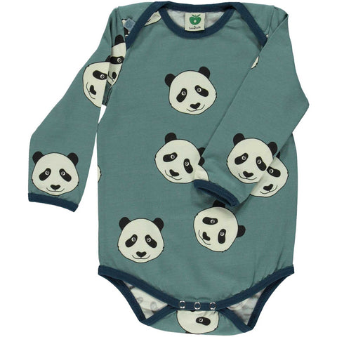 Steel Blue Panda Onesie