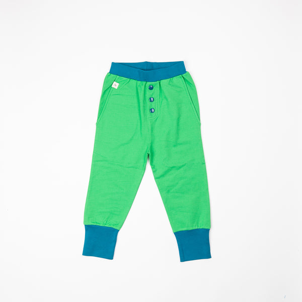 Kelly Green Button Pants