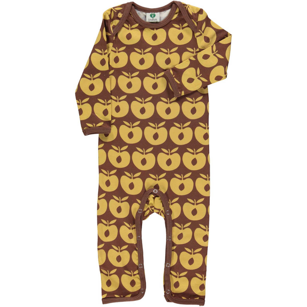 Brown Retro Apple Romper