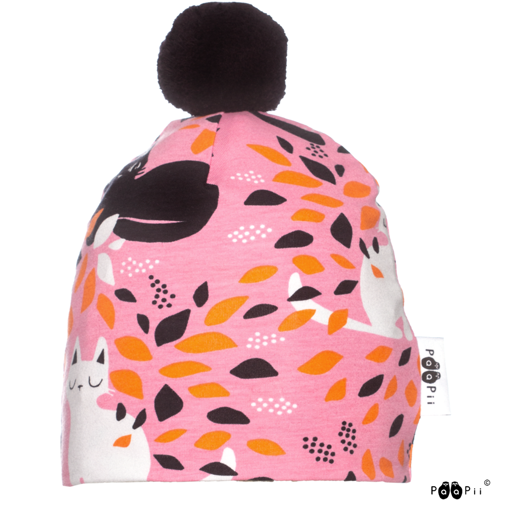 Pom Pom Hide and Seek Beanie