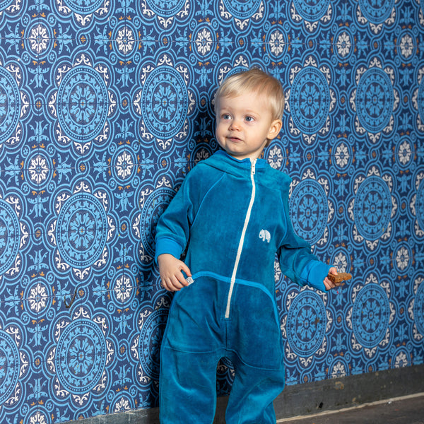 Turkish Tile Blue Jumpsuit
