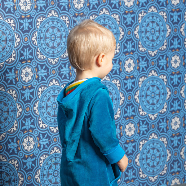 Turkish Tile Blue Jumpsuit