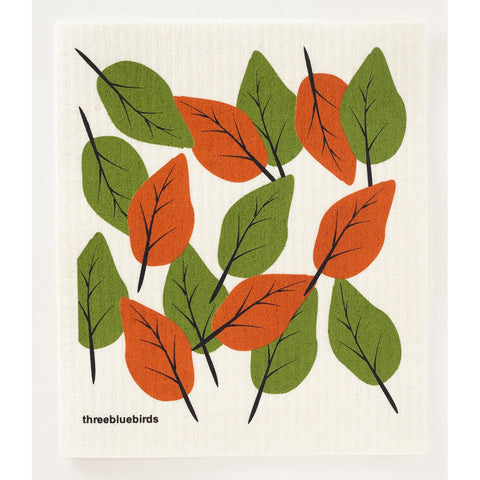 Autumn Leaves Swedish Dishcloth