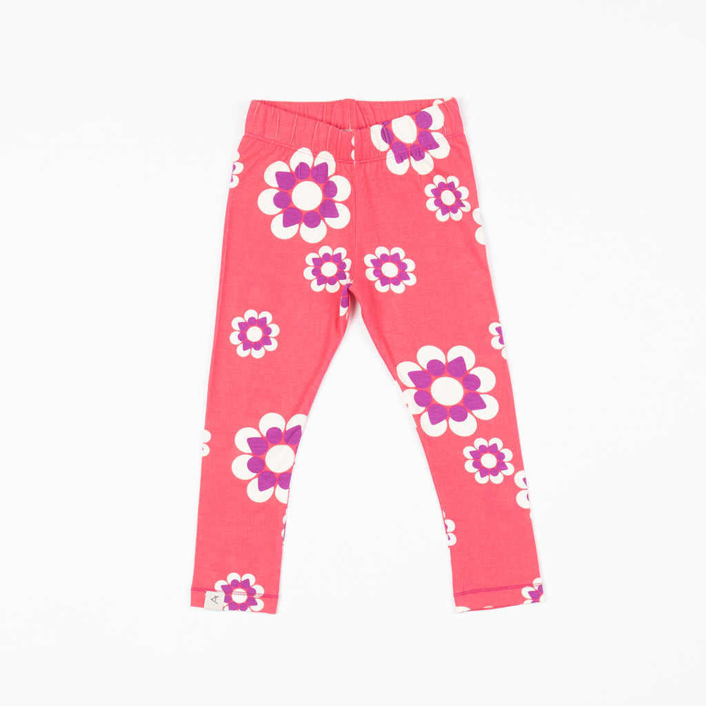 Coral Flower Heaven Leggings