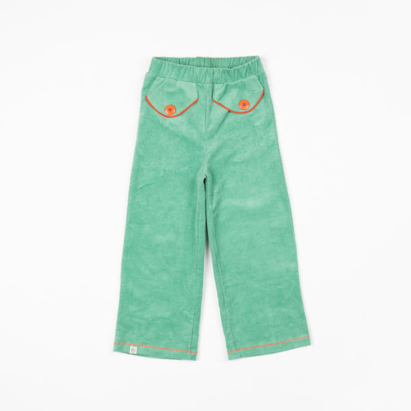 Creme de Menthe Flower Power Pants