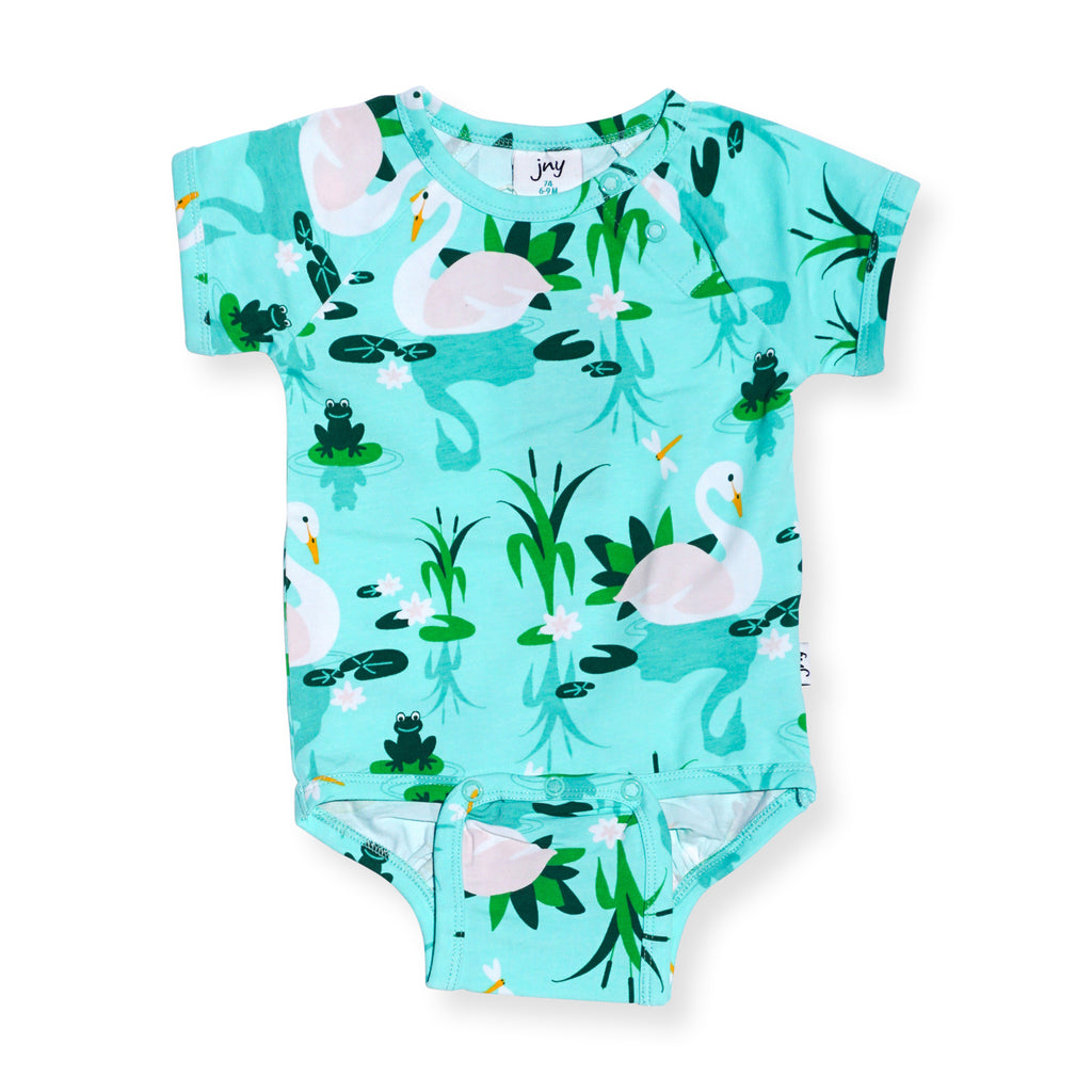 Swan Lake Short Sleeve Onesie