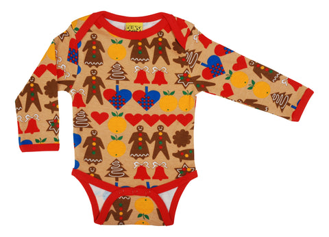 Brown Winter Gingerbread Onesie