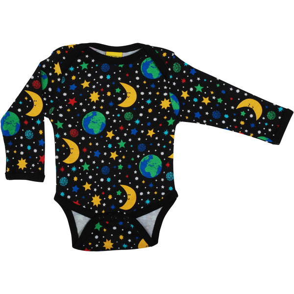 Black Mother Earth Long Sleeve Onesie