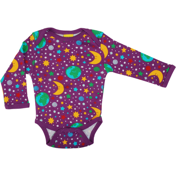 Violet Mother Earth Long Sleeve Onesie