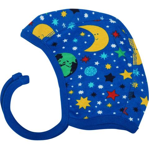 Blue Mother Earth Baby Bonnet