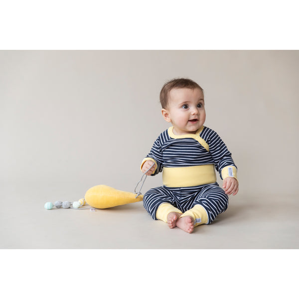 Navy Striped Onesie