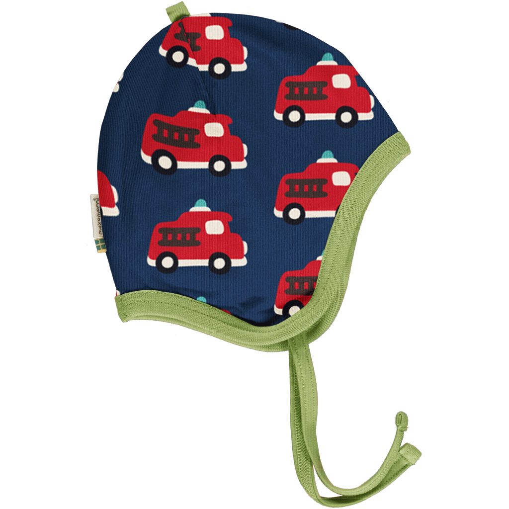 Fire Truck Velour Bonnet