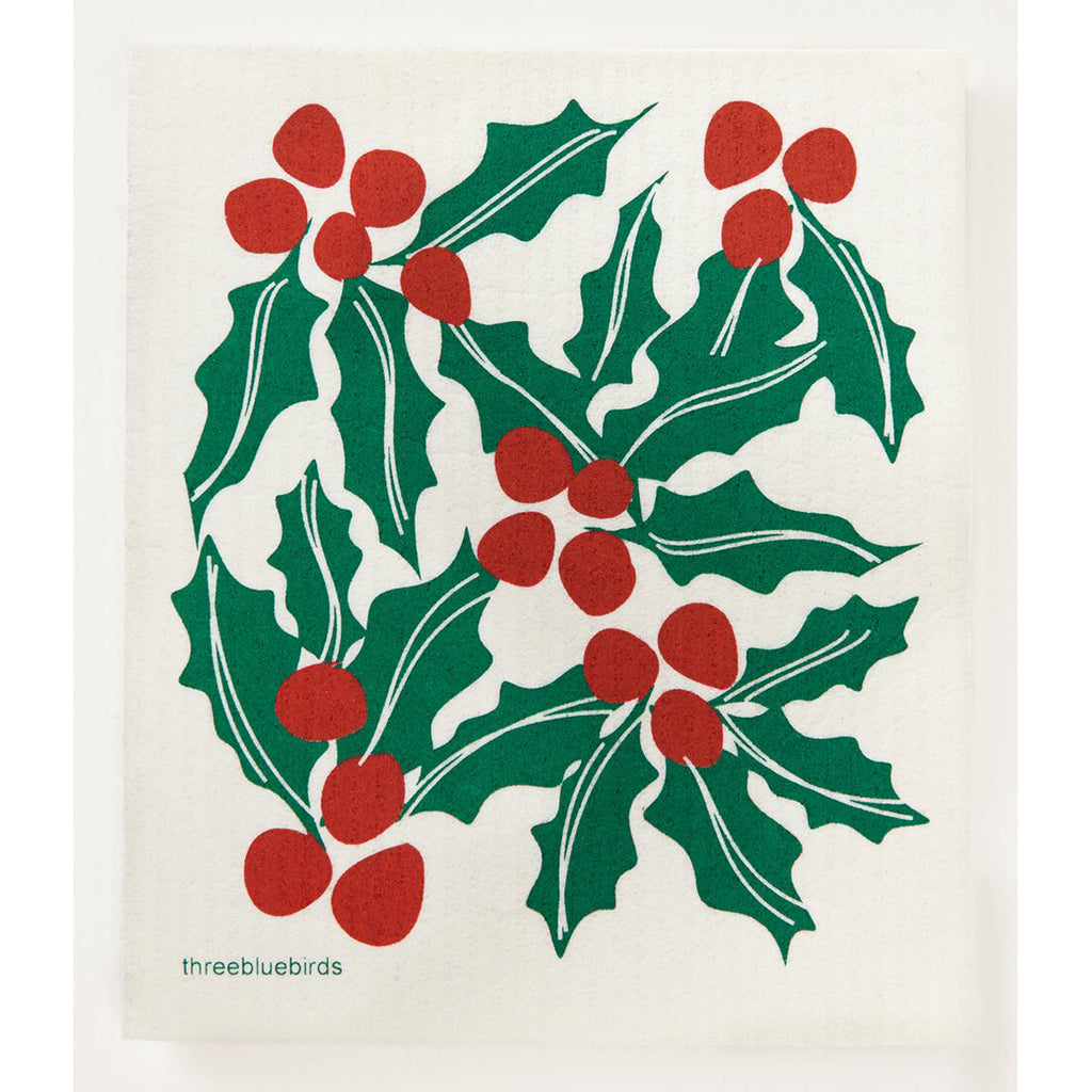 Holly Swedish Dishcloth