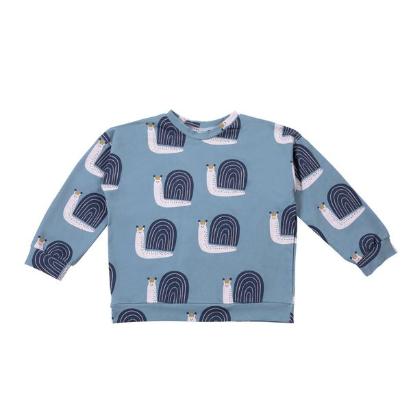 Dusty Blue Snail Sweatshirt