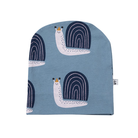 Dusty Blue Snail Beanie