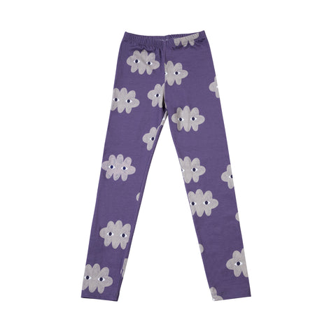 Clouds on Violet Leggings