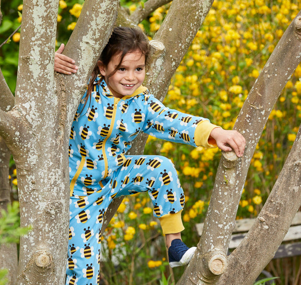 Blue Bumblebee Leggings