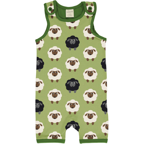 Green Sheep Short Playsuit