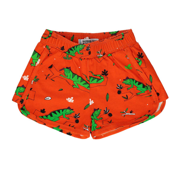 Fire Red Iguana Shorts