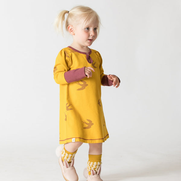 Ida Gold Bird Dress