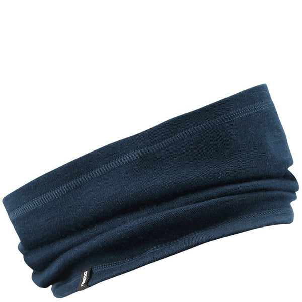 Navy Wool Tube Scarf - Aarni