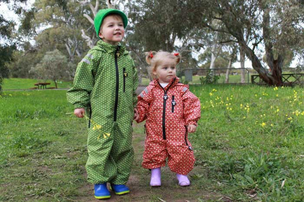 Funky Red Rain Suit