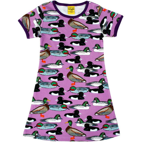 Short Sleeve Purple Duck Dress