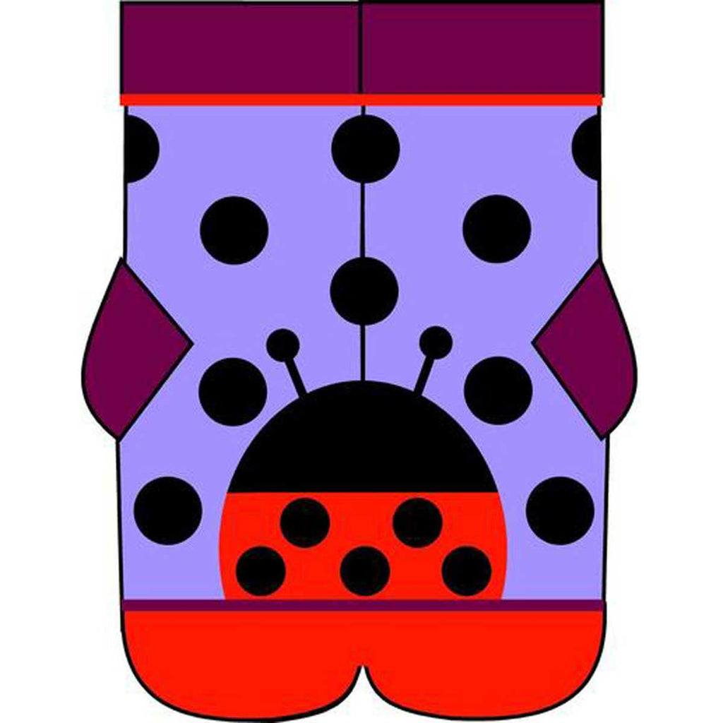 Purple Ladybug Socks