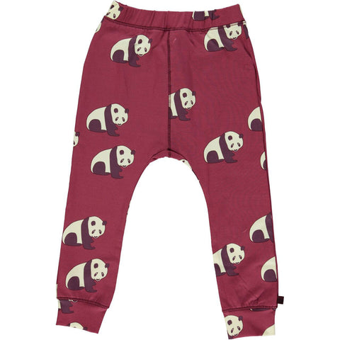 Panda Pants Maroon