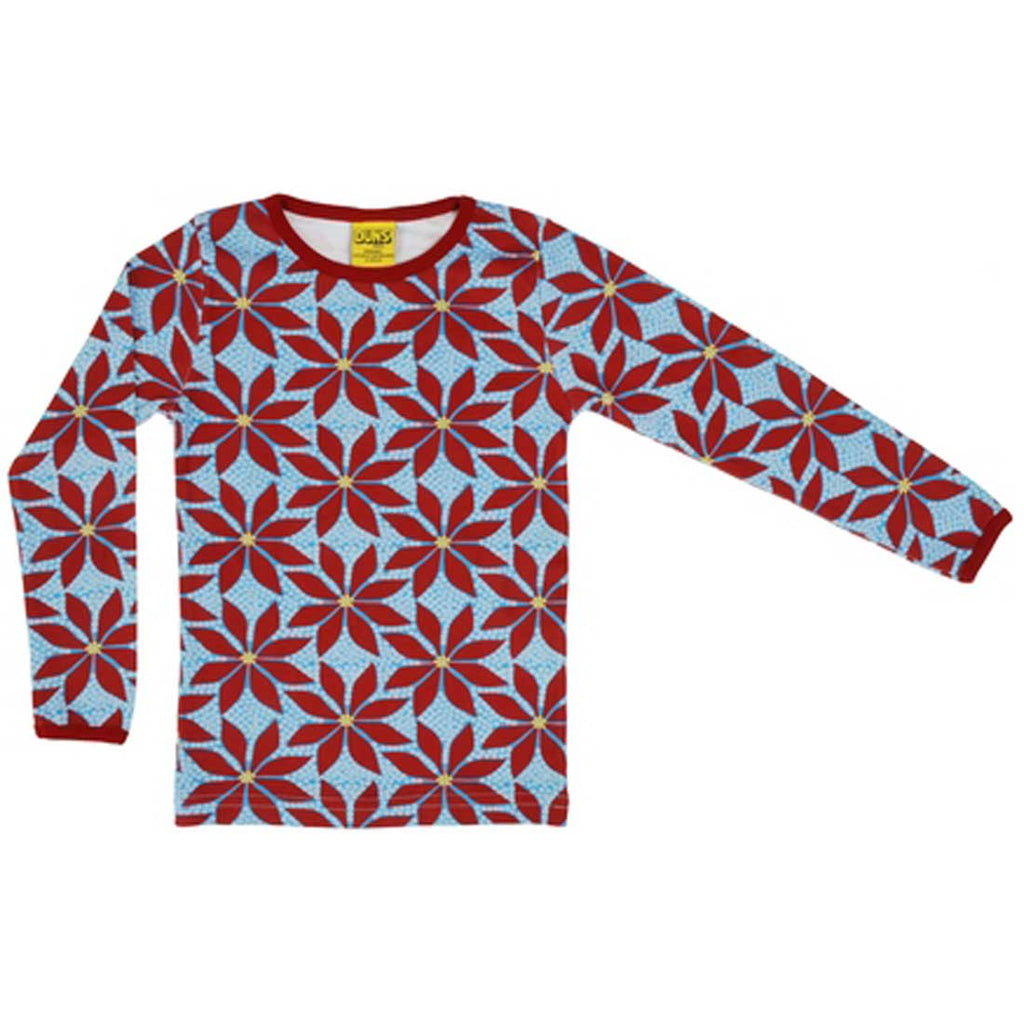 Poinsettia Blue Shirt