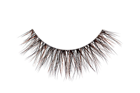 Multi-Colored Brown Rounded False Eyelash - Americano