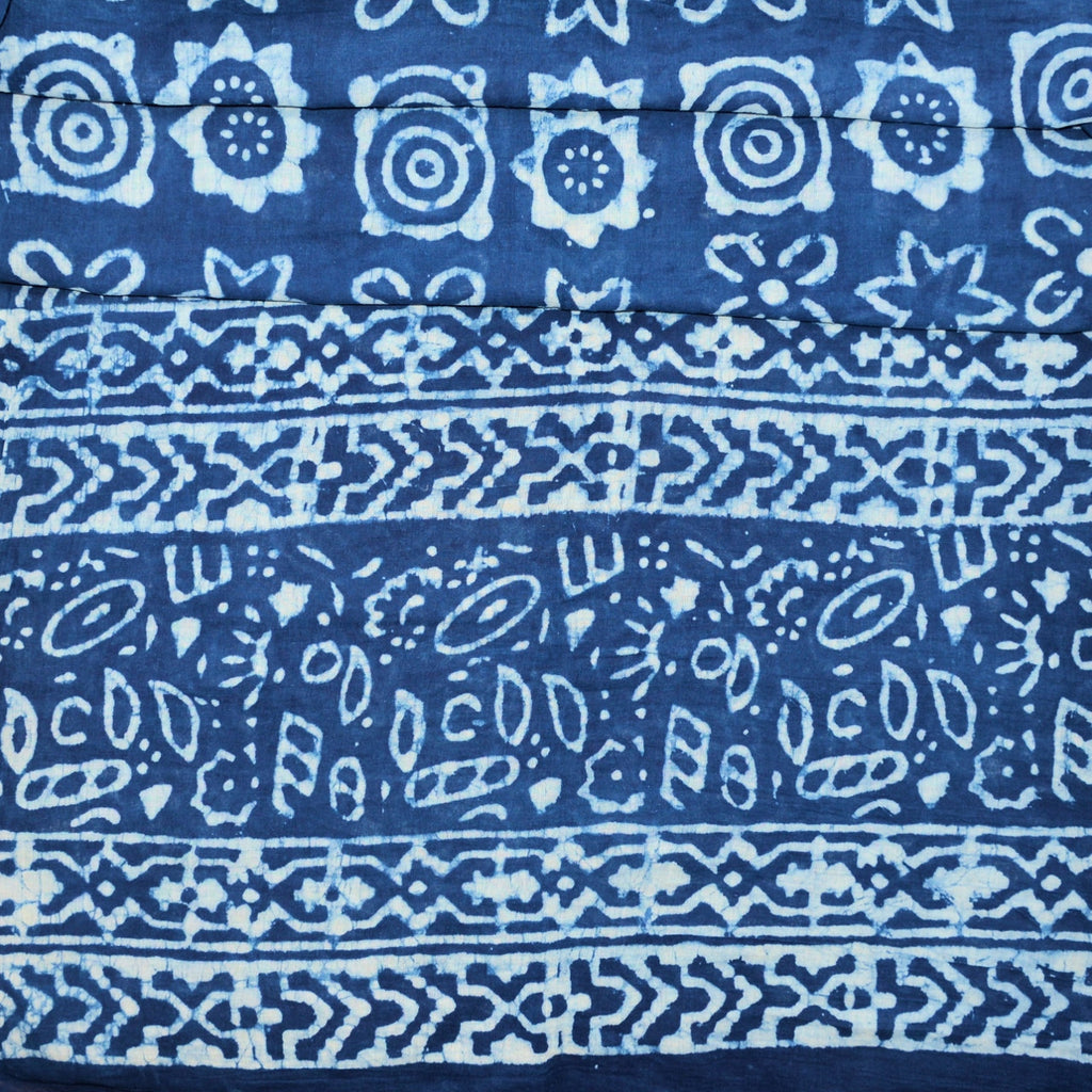 Indigo Dye Scarf: Batik Print | The Elephant Story