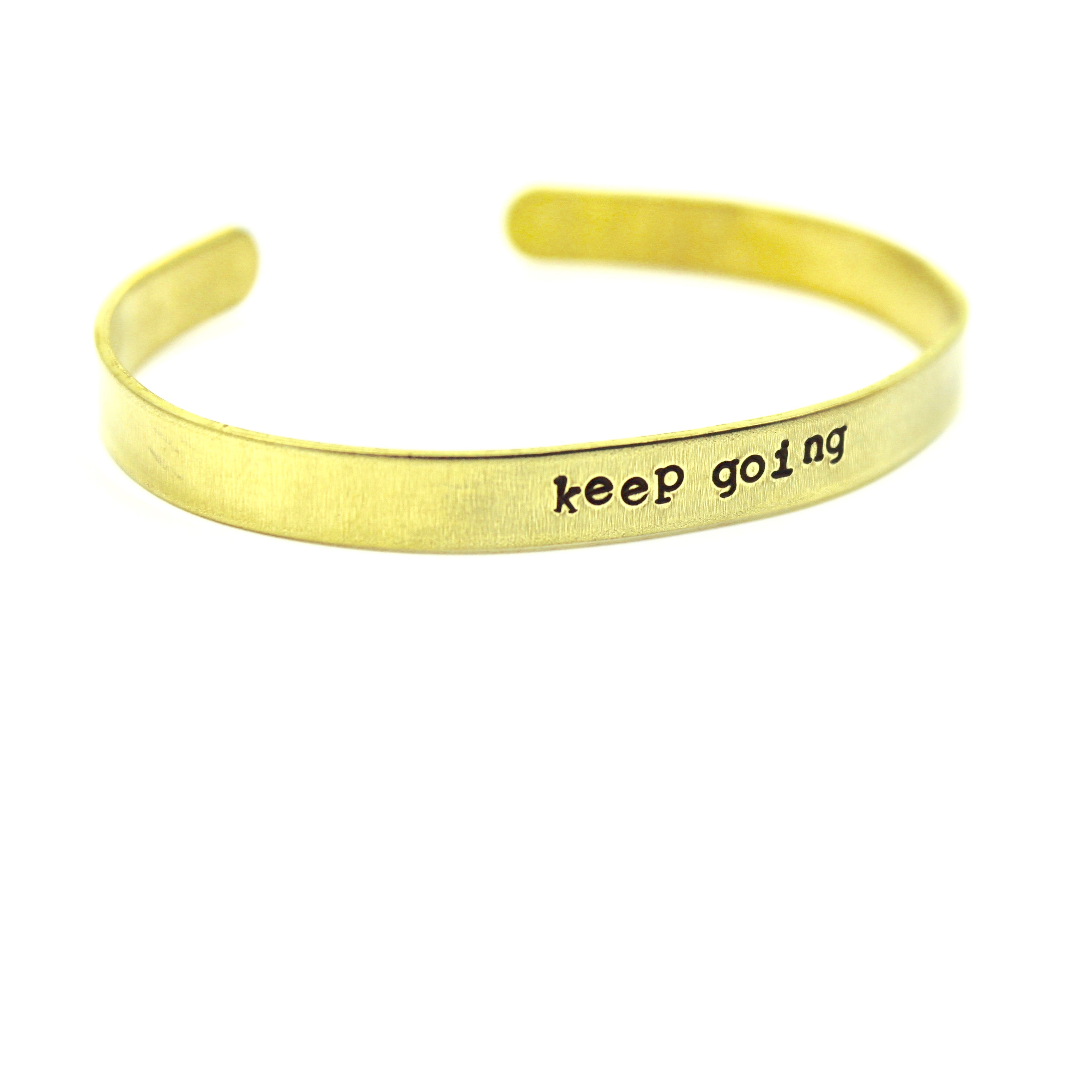 'Keep Going' Cuff Bracelet WHS