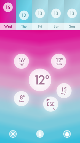 Haze Weather App for iPhone