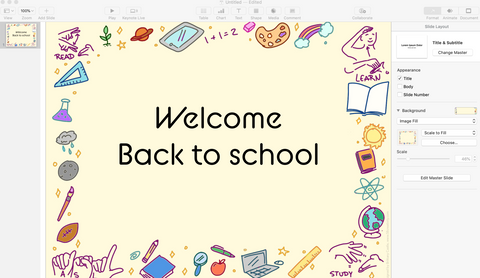 Free Download Welcome Back To School Background For Your Ppt 58 Creativity