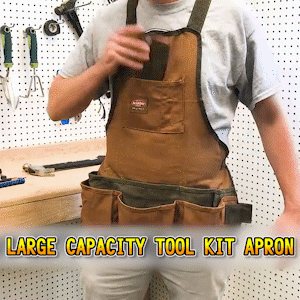 Multifunctional Tool Apron Woodworking Apron Durable Goods Heavy Duty Waxed Unisex Canvas Work Apron Waterproof Apron for Tools best rolling tool box