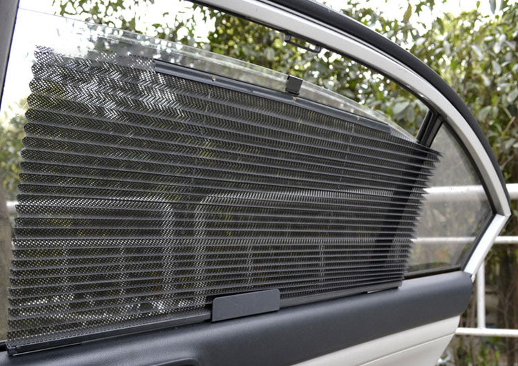 car sun shade 1Pcs Car Curtain Retractable Breathable Automatic Telescopic Car Window Sun Shade Summer Sunshade Covers Folding Visor Reflector funny car stickers